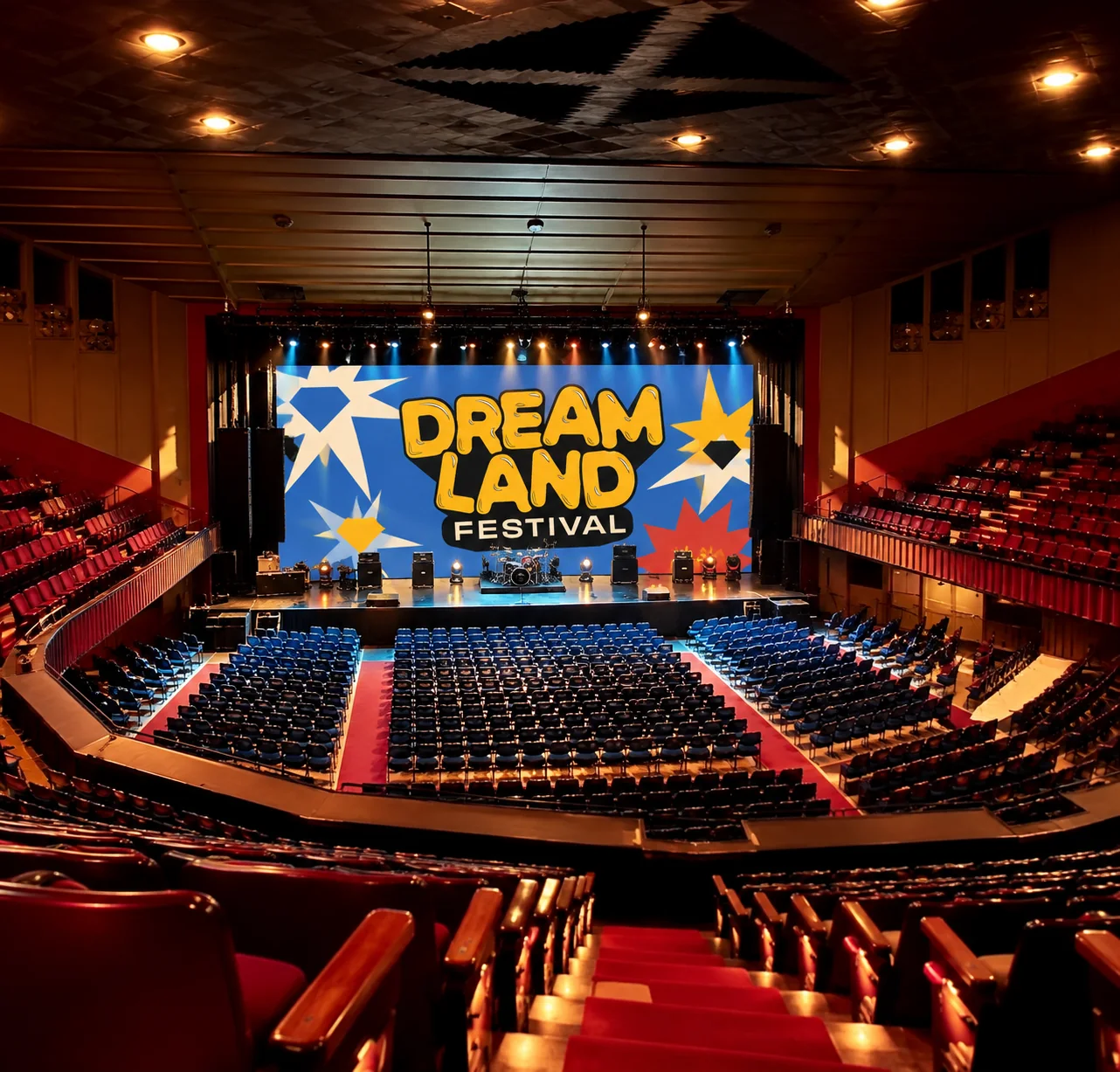 Tulsa Theater interior with the Dreamland stage